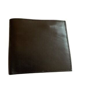 River Ridge Mens Genuine Leather Bifold Wallet Black ID Window NEW 4.5"x3.5"